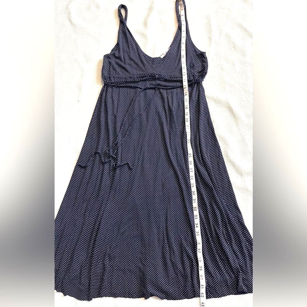 GAP Twist Strap Navy Blue with White Polka Dots Summer Dress Women’s Size Small - Picture 4 of 10